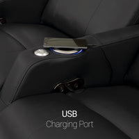 Sienna Leather Gel Spacesaver Home Theater Seating
