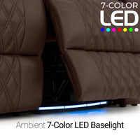 Armada LT HeatZeroᵀᴹ Italian Leather Home Theater Sofa