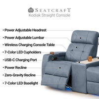 Seatcraft Kodiak CoolZeroᵀᴹ Table Console Home Theater Seating