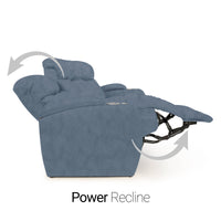 Seatcraft Niagara Italian Leather Sofa, Power Recline