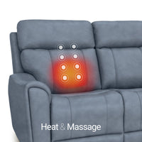 Trivanta HeatZeroᵀᴹ Italian Leather Home Theater Sofa