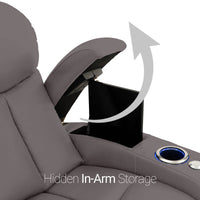 Seatcraft Niagara Italian Leather Sofa, Power or Manual Recline