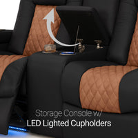 Anthem LT HeatZeroᵀᴹ Italian Leather Home Theater Loveseat