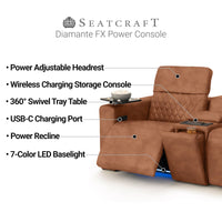 Diamante FX Flip-Up Headrest Home Theater Seats