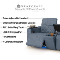 Diamante FX Flip-Up Headrest Home Theater Seating