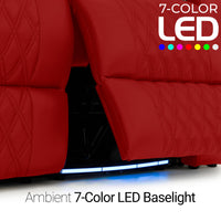 Armada LT HeatZeroᵀᴹ Italian Leather Home Theater Sofa