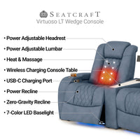 Virtuoso LT HeatZeroᵀᴹ Wedge Console Table Home Theater Seating