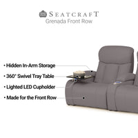 Grenada Italian Leather FRONTROW Theater Seating® Home Theater Seating
