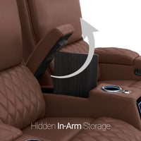 Apex Chaise CoolZeroᵀᴹ Italian Leather Home Theater Seating