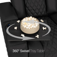 Seatcraft Euphoria Heat & Massage Sofa, Italian Leather, Powered Headrest, Powered Lumbar, Power Recline