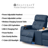 Seatcraft Kodiak CoolZeroᵀᴹ Table Console Home Theater Seating