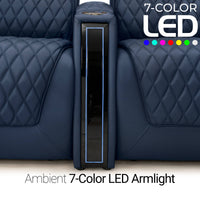 Apex CoolZeroᵀᴹ Wedge Console Italian Leather Home Theater Seats