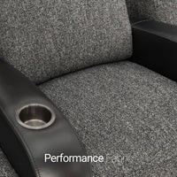 Rialto Italian Leather & Fabric Home Theater Seating