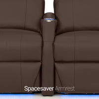 Sienna Leather Gel Spacesaver Home Theater Seating