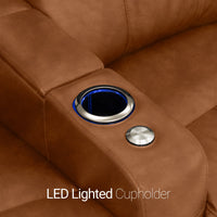 Venetian Italian Leather Home Theater Seating