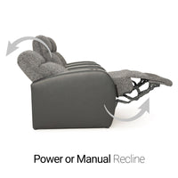 Rialto Italian Leather & Fabric Home Theater Seating