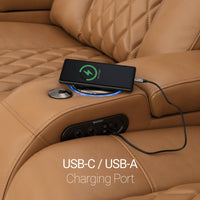 Diamante Italian Leather Zero Gravity Home Theater Seating