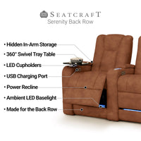 Serenity Leather BACKROW Home Theater Seating®