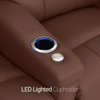 Napa Italian Leather Spacesaver Home Theater Seating