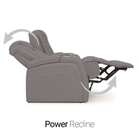 Seatcraft Republic Sofa & Loveseat Italian Leather, Powered Headrest, Power Recline