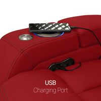 Seatcraft Republic Sofa Italian Leather, Powered Headrest, Power Recline