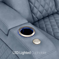 Seatcraft Anthem Sofa & Loveseat Italian Leather, Powered Headrest, Power Recline