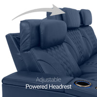 Armada LT HeatZeroᵀᴹ Italian Leather Home Theater Sofa
