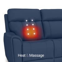 Trivanta HeatZeroᵀᴹ Italian Leather Home Theater Sofa & Loveseat