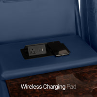 Seatcraft Euphoria Heat & Massage Sofa, Italian Leather, Powered Headrest, Powered Lumbar, Power Recline
