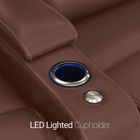 Pantheon Italian Leather Big & Tall Home Theater Seating