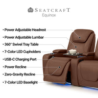Equinox CoolZeroᵀᴹ Italian Leather Home Theater Seating