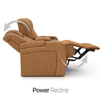 Seatcraft Anthem Sofa Italian Leather, Powered Headrest, Power Recline