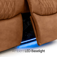 Seatcraft Anthem Sofa Italian Leather, Powered Headrest, Power Recline