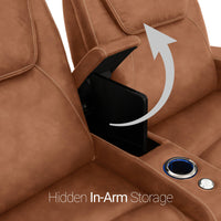 Pantheon Italian Leather Big & Tall Home Theater Seating