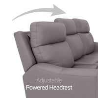 Trivanta HeatZeroᵀᴹ Italian Leather Home Theater Loveseat