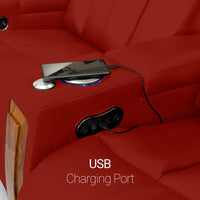 Monaco Italian Leather Home Theater Seating