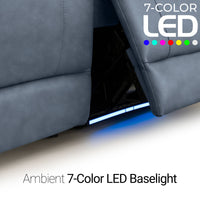 Trivanta HeatZeroᵀᴹ Italian Leather Home Theater Sofa