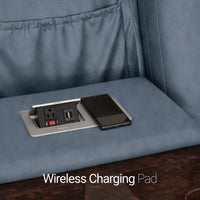 Seatcraft Republic Sofa Italian Leather, Powered Headrest, Power Recline