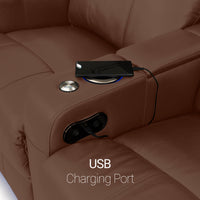 Venetian Italian Leather Home Theater Seating