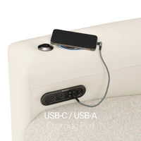Catalina FX Power Console Table Home Theater L Sectional