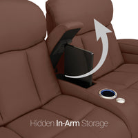 Grenada Italian Leather FRONTROW Theater Seating® Home Theater Seating
