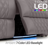 Armada LT HeatZeroᵀᴹ Italian Leather Home Theater Sofa