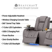 Seatcraft Diamante CoolZeroᵀᴹ Table Console Home Theater Seating