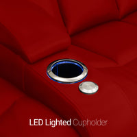 Grenada Italian Leather Home Theater Seating
