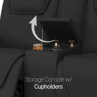 Seatcraft Concerto Heat & Massage Sofa & Loveseat, Italian Leather, Powered Headrest, Powered Lumbar, Power Recline