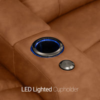 Julius Italian Leather Big & Tall Home Theater Seats