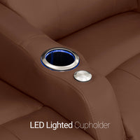 Sienna Italian Leather Spacesaver Home Theater Seating