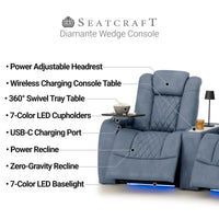 Seatcraft Diamante CoolZeroᵀᴹ Wedge Table Home Theater Seating