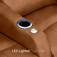 Sienna Italian Leather Spacesaver Home Theater Seating