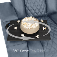 Seatcraft Euphoria Heat & Massage Sofa, Italian Leather, Powered Headrest, Powered Lumbar, Power Recline